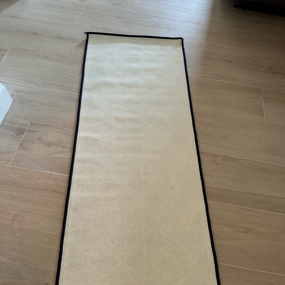 New Stylish Blue and White Geometric Door Mat Runner - Picture 2 of 2
